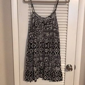 Black and white casual dress